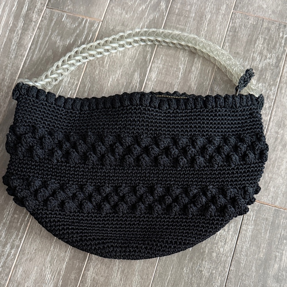 Black Knit Women's Bag